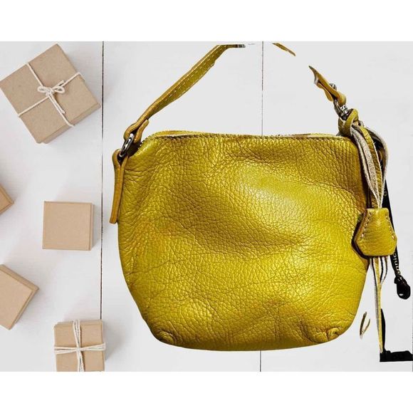 Gianni Chiarini Yellow Mustard Leather mini bag - Picture 9 of 13